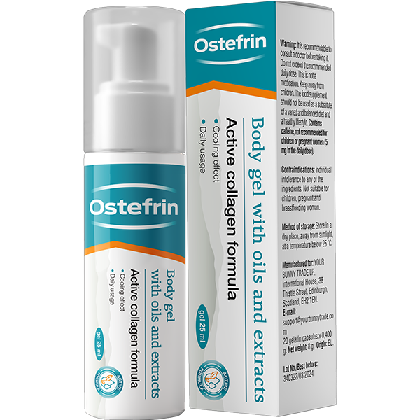 Ostefrin – gél na lokálnu starostlivosť o kĺby